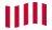 Waving flag of Sons of Liberty (USA c. 1765, 9 stripes)