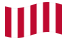Waving flag of Sons of Liberty (USA c. 1765, 9 stripes)