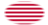 Oval vignette flag of Sons of Liberty (USA c. 1765, 13 stripes)