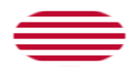 Oval vignette flag of Sons of Liberty (USA c. 1765, 13 stripes)