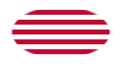 Oval vignette flag of Sons of Liberty (USA c. 1765, 13 stripes)