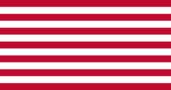 Rectangular flag of Sons of Liberty (USA c. 1765, 13 stripes)