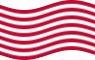 Static waving flag of Sons of Liberty (USA c. 1765, 13 stripes)