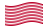 Waving flag of Sons of Liberty (USA c. 1765, 13 stripes)