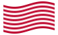 Waving flag of Sons of Liberty (USA c. 1765, 13 stripes)