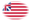 Oval vignette flag of Grand Union (USA 1775-1777)
