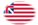 Oval vignette flag of Grand Union (USA 1775-1777)