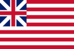 Rectangular flag of Grand Union (USA 1775-1777)