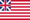 Rectangular flag of Grand Union (USA 1775-1777)