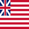 Square flag of Grand Union (USA 1775-1777)