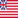 Square flag of Grand Union (USA 1775-1777)