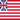 Square flag of Grand Union (USA 1775-1777)