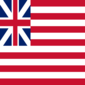 Square flag of Grand Union (USA 1775-1777)