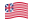 Waving flag of Grand Union (USA 1775-1777)