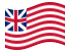 Waving flag of Grand Union (USA 1775-1777)