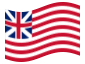Animated flag Grand Union (USA 1775-1777)