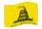 Waving flag of Gadsden (USA c. 1775)