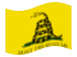 Waving flag of Gadsden (USA c. 1775)