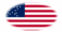 Oval vignette flag of Great Star (USA 1818-1819)