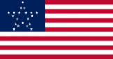 Rectangular flag of Great Star (USA 1818-1819)