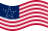 Static waving flag of Great Star (USA 1818-1819)