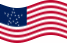 Static waving flag of Great Star (USA 1818-1819)