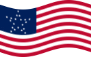 Static waving flag of Great Star (USA 1818-1819)