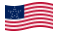 Waving flag of Great Star (USA 1818-1819)