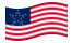 Waving flag of Great Star (USA 1818-1819)