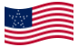Waving flag of Great Star (USA 1818-1819)