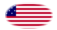 Oval vignette flag of Star-Spangled Banner (USA 1795-1818)