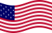 Static waving flag of Star-Spangled Banner (USA 1795-1818)