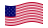 Waving flag of Star-Spangled Banner (USA 1795-1818)