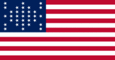 Rectangular flag of Fort Sumter (USA 1861)