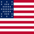 Square flag of Fort Sumter (USA 1861)