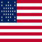 Square flag of Fort Sumter (USA 1861)