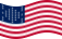 Static waving flag of Fort Sumter (USA 1861)