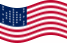 Static waving flag of Fort Sumter (USA 1861)