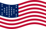 Static waving flag of Fort Sumter (USA 1861)