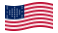 Waving flag of Fort Sumter (USA 1861)