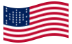 Animated flag Fort Sumter (USA 1861)