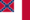 Rectangular flag of Blood-Stained Banner (Confederate States 1865)