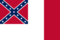 Rectangular flag of Blood-Stained Banner (Confederate States 1865)