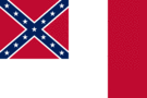 Rectangular flag of Blood-Stained Banner (Confederate States 1865)