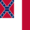 Square flag of Blood-Stained Banner (Confederate States 1865)