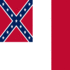Square flag of Blood-Stained Banner (Confederate States 1865)
