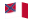 Waving flag of Blood-Stained Banner (Confederate States 1865)