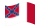 Waving flag of Blood-Stained Banner (Confederate States 1865)