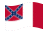 Waving flag of Blood-Stained Banner (Confederate States 1865)