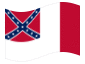 Animated flag Blood-Stained Banner (Confederate States 1865)